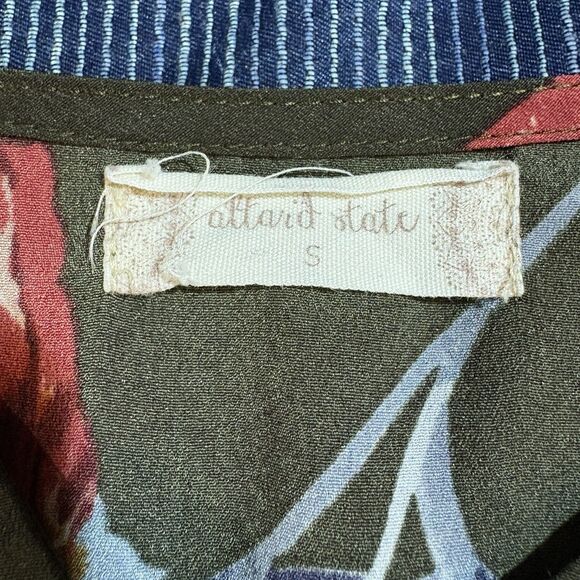 Altar’d State Top S Floral Peplum Boho Flare Sleeve Cottagecore Fall Layer - Picture 3 of 7